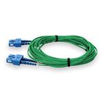 Picture of 10m SC to SC Green OS2 Duplex OFNP (Plenum-Rated) TAA SMF Fiber Patch Cable