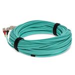 Picture of 12m SC to SC Aqua OM4 Duplex OFNR (Riser-Rated) TAA Fiber Patch Cable