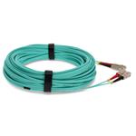 Picture of 12m SC to SC Aqua OM4 Duplex OFNR (Riser-Rated) TAA Fiber Patch Cable