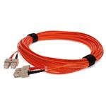 Picture of 15m SC to SC Orange OM1 Duplex OFNR (Riser-Rated) TAA MMF Fiber Patch Cable