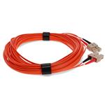Picture of 15m SC to SC Orange OM1 Duplex OFNR (Riser-Rated) TAA MMF Fiber Patch Cable