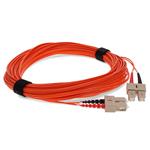 Picture of 15m SC to SC Orange OM1 Duplex OFNR (Riser-Rated) TAA MMF Fiber Patch Cable