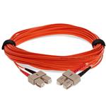 Picture of 15m SC to SC Orange OM1 Duplex OFNR (Riser-Rated) TAA MMF Fiber Patch Cable