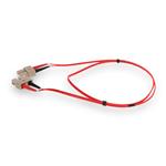 Picture of 1m SC to SC Red OM4 Duplex OFNR (Riser-Rated) Fiber Patch Cable