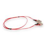 Picture of 1m SC to SC Red OM4 Duplex OFNR (Riser-Rated) Fiber Patch Cable