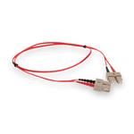 Picture of 1m SC to SC Red OM4 Duplex OFNR (Riser-Rated) Fiber Patch Cable