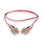 Picture of 1m SC to SC Red OM4 Duplex OFNR (Riser-Rated) Fiber Patch Cable