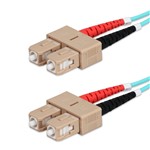 Picture of 1m SC to SC Violet OM4 Duplex LSZH Fiber Patch Cable