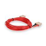 Picture of 1m SC to SC Red OM1 Duplex OFNR (Riser-Rated) MMF Fiber Patch Cable