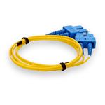 Picture of 1m SC to SC Yellow OS2 Duplex OFNR (Riser-Rated) Fiber Patch Cable