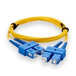 Picture of 1m SC to SC Yellow OS2 Duplex OFNR (Riser-Rated) Fiber Patch Cable