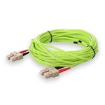 Picture of 25m SC to SC Lime Green OM5 Duplex OFNR (Riser-Rated) Fiber Patch Cable