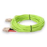 Picture of 25m SC to SC Lime Green OM5 Duplex OFNR (Riser-Rated) Fiber Patch Cable