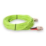 Picture of 25m SC to SC Lime Green OM5 Duplex OFNR (Riser-Rated) Fiber Patch Cable