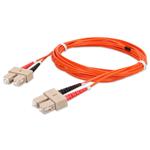 Picture of 2m SC to SC Orange OM2 Duplex OFNR (Riser-Rated) Fiber Patch Cable