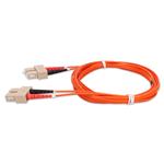 Picture of 2m SC to SC Orange OM2 Duplex OFNR (Riser-Rated) Fiber Patch Cable
