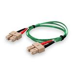 Picture of 2m SC to SC Green OM4 Duplex OFNP (Plenum-Rated) TAA Fiber Patch Cable