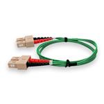 Picture of 2m SC to SC Green OM4 Duplex OFNP (Plenum-Rated) TAA Fiber Patch Cable