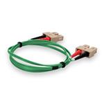Picture of 2m SC to SC Green OM4 Duplex OFNP (Plenum-Rated) TAA Fiber Patch Cable