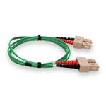Picture of 2m SC to SC Green OM4 Duplex OFNP (Plenum-Rated) TAA Fiber Patch Cable