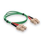 Picture of 2m SC to SC Green OM4 Duplex OFNP (Plenum-Rated) TAA Fiber Patch Cable