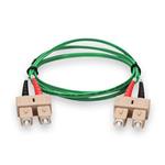 Picture of 2m SC to SC Green OM4 Duplex OFNP (Plenum-Rated) TAA Fiber Patch Cable