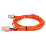 Picture of 2m SC to SC Orange OM1 Duplex OFNR (Riser-Rated) MMF Fiber Patch Cable