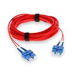 Picture of 2m SC to SC Red OS2 Duplex OFNR (Riser-Rated) TAA SMF Fiber Patch Cable