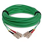 Picture of 30m SC to SC Green OM4 Duplex OFNR (Riser-Rated) Fiber Patch Cable