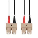 Picture of 5m SC to SC Black OM4 Duplex OFNR (Riser-Rated) Fiber Patch Cable