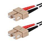Picture of 5m SC to SC Black OM4 Duplex OFNR (Riser-Rated) Fiber Patch Cable