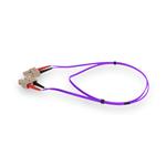Picture of 5m SC to SC Purple OM4 Duplex OFNR (Riser-Rated) Fiber Patch Cable