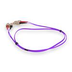 Picture of 5m SC to SC Purple OM4 Duplex OFNR (Riser-Rated) Fiber Patch Cable