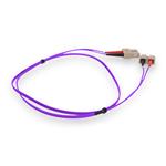 Picture of 5m SC to SC Purple OM4 Duplex OFNR (Riser-Rated) Fiber Patch Cable