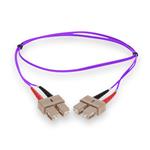 Picture of 5m SC to SC Purple OM4 Duplex OFNR (Riser-Rated) Fiber Patch Cable