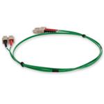 Picture of 5m SC to SC Green OM1 Duplex OFNR (Riser-Rated) MMF Fiber Patch Cable