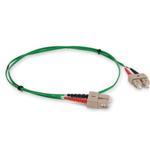 Picture of 5m SC to SC Green OM1 Duplex OFNR (Riser-Rated) MMF Fiber Patch Cable