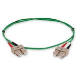 Picture of 5m SC to SC Green OM1 Duplex OFNR (Riser-Rated) MMF Fiber Patch Cable