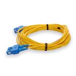 Picture of 1.5m SC to SC Yellow OS2 Duplex Microboot, Snagless OFNR (Riser-Rated) SMF Fiber Patch Cable