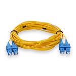 Picture of 1.5m SC to SC Yellow OS2 Duplex Microboot, Snagless OFNR (Riser-Rated) SMF Fiber Patch Cable