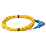 Picture of 5m SC to SC Yellow OS2 Simplex Microboot, Snagless OFNR (Riser-Rated) SMF Fiber Patch Cable