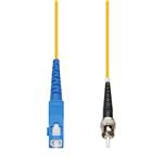 Picture of 100m SC to ST Yellow OS2 Simplex OFNP (Plenum-Rated) SMF Fiber Patch Cable