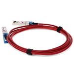 Picture of Cisco SFP-H10GB-CU3M to Intel XDACBL3M Compatible TAA Compliant 10GBase-CU SFP+ to SFP+ Direct Attach Cable (Passive Twinax, Red, 3m)