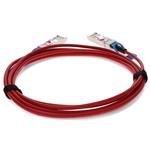 Picture of Cisco SFP-H10GB-CU3M to Intel XDACBL3M Compatible TAA Compliant 10GBase-CU SFP+ to SFP+ Direct Attach Cable (Passive Twinax, Red, 3m)