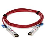 Picture of Cisco SFP-H10GB-CU3M to Intel XDACBL3M Compatible TAA Compliant 10GBase-CU SFP+ to SFP+ Direct Attach Cable (Passive Twinax, Red, 3m)