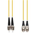 Picture of 1m ST to FC Yellow OS2 Duplex OFNR (Riser-Rated) SMF Fiber Patch Cable