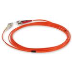 Picture of 0.5m ST to LC Orange OM2 Duplex OFNR (Riser-Rated) Fiber Patch Cable