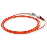 Picture of 0.5m ST to LC Orange OM2 Duplex OFNR (Riser-Rated) Fiber Patch Cable