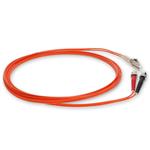 Picture of 0.5m ST to LC Orange OM2 Duplex OFNR (Riser-Rated) Fiber Patch Cable