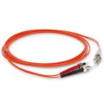 Picture of 0.5m ST to LC Orange OM2 Duplex OFNR (Riser-Rated) Fiber Patch Cable